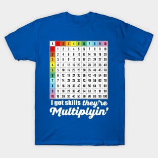 I Got Skills They're Multiplyin' Funny Math T-Shirt